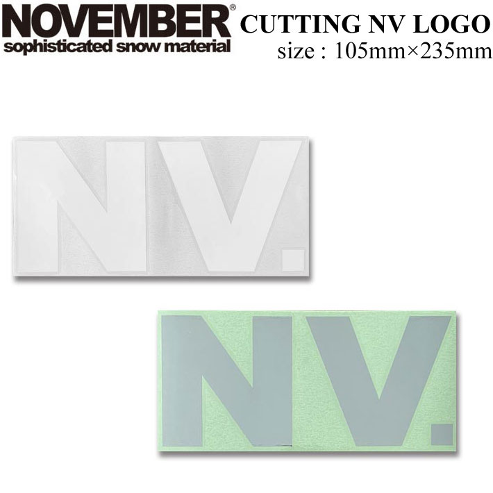 人気激安） ゆうパケット対応可能 ステッカー NOVEMBER ノベンバー スノー ボード CUTTING LOGO MARK カッティング ロゴ  スノボ スノーボード シール シート マーク
