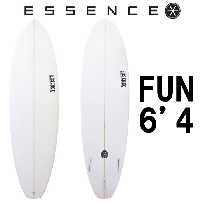 ESSENCE ファンボード6.4ft トライフィン ESSENCE BOARDS エッセンス サーフボード FUN 6.4ft CLEAR