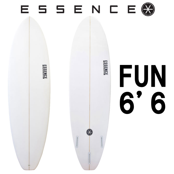 ESSENCE BOARDS エッセンス サーフボード FUN 6.6ft CLEAR