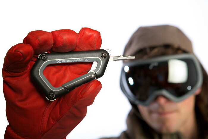 ブランド品専門の クリックカラビナ スノーボード<br>CLICKCARABINER