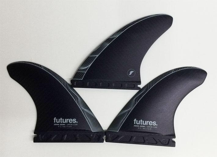 futures JJ サーフボードフィン ミディアム グレー/グリーン カーボン ショートボード用フィン FUTURES FIN フューチャーフィン VAPOR