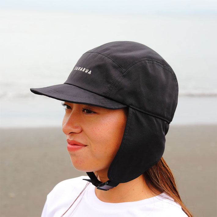 送料無料あり TAVARUA タバルア ウィンターサーフビーニー WARM SURF BIENIE WINTER 黒 ブラック 冬用 サーフィン 新品 あたたかい