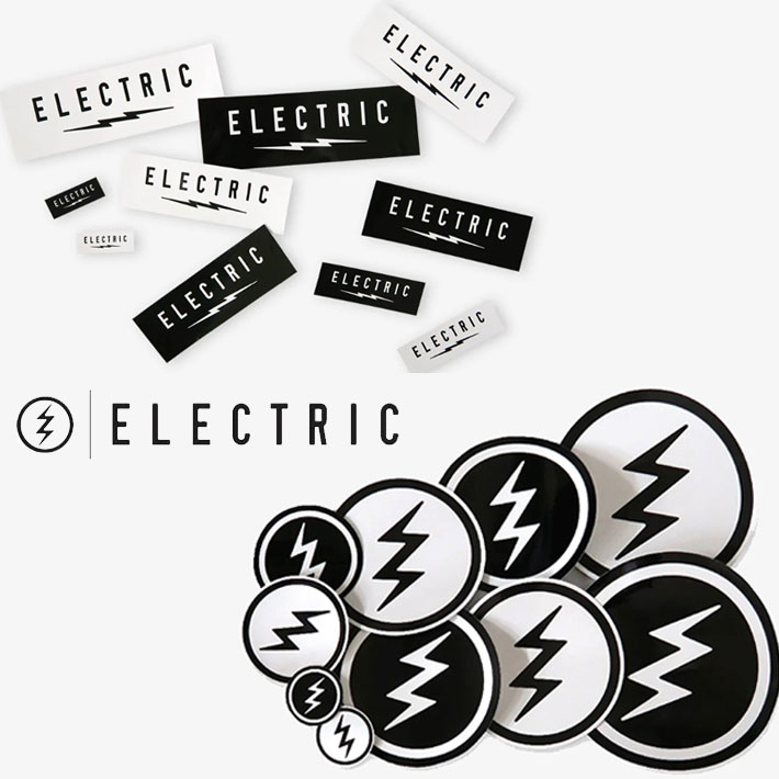 ELECTRIC エレクトリック ステッカー VOLT LOGO [Lサイズ] ラミネート 